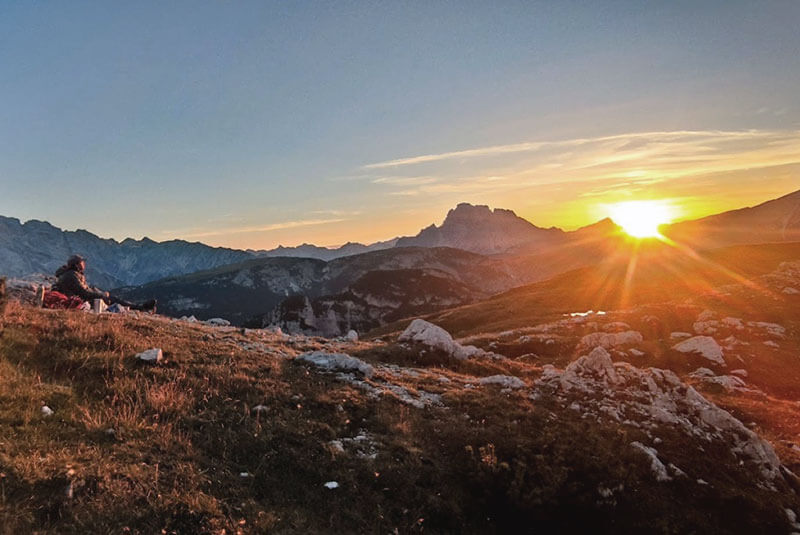 Mai-Special / Dolomiten Sonnenuntergang